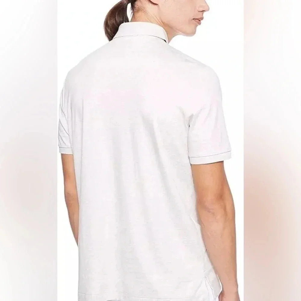 L Ralph Lauren Mens Polo Classic Fit Polo, American Heather size L